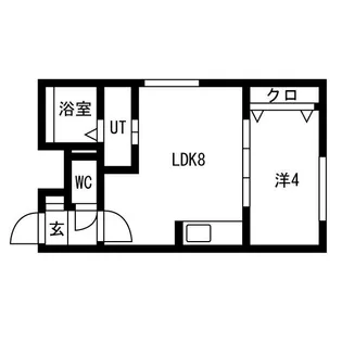 ラフィーネ発寒南【2階】の間取り