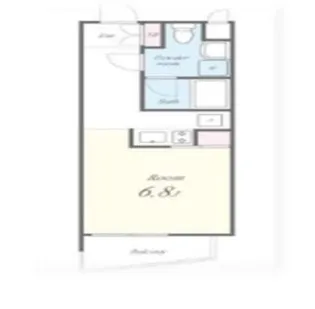 1Rの間取り画像