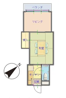 ヴィラ皆生1番館【6階】の間取り