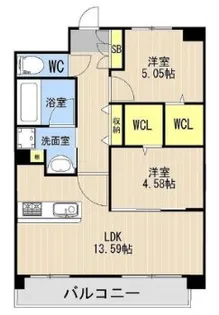 LIBTH光の森II【3階】の間取り
