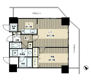 東京都目黒区下目黒2【マンション】の間取り
