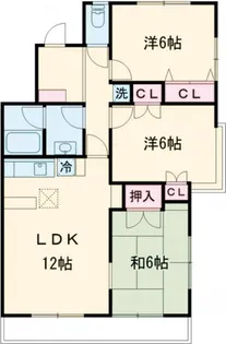 シティヒルズ清水【1階】の間取り