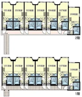 ユナイト桜本ヴィクトリーアルバート【2階】の間取り