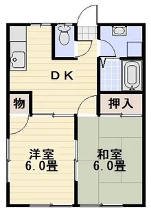 カルム桜山【1階】の間取り