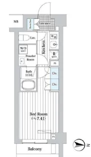 プレール・ドゥーク新宿West【5階】の間取り