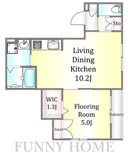 東京都板橋区中丸町【マンション】の間取り