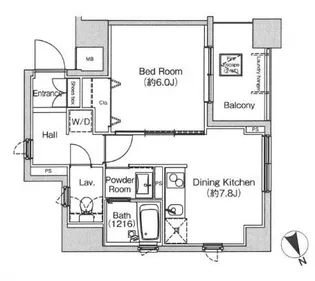 CAVANA北参道【4階】の間取り