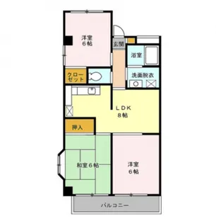 メゾン・リヴィエール【6階】の間取り