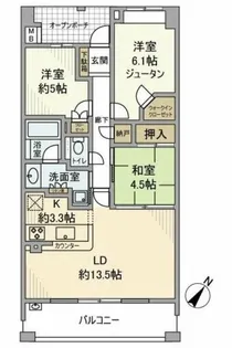 プラウド調布柴崎【9階】の間取り