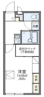 レオパレスグリーン【1階】の間取り