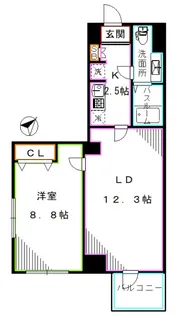 東京都中野区弥生町5【マンション】の間取り
