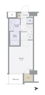 AXAS下高井戸【4階】の間取り