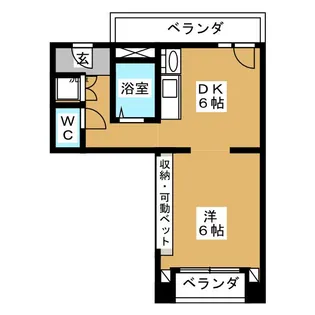 東京都中野区中央3【マンション】の間取り