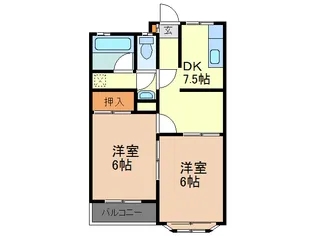 笠原ハイツ【1階】の間取り