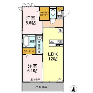 リアンジュ【2階】の間取り