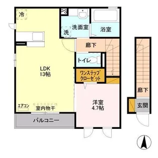 コンフォール・メゾン III【2階】の間取り