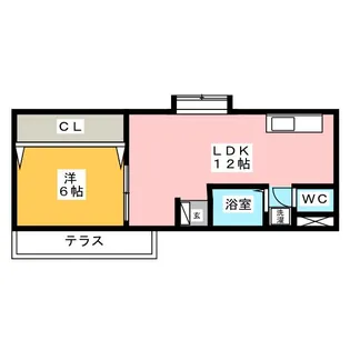 エリーメゾン【1階】の間取り