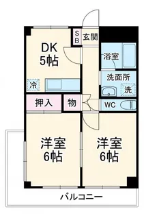 第2レクコーポ舞浜【2階】の間取り