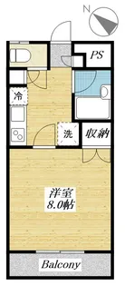 ウイングピュア壱番館【2階】の間取り