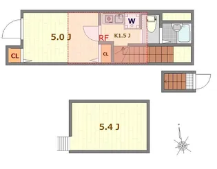 東京都練馬区南大泉5【アパート】の間取り
