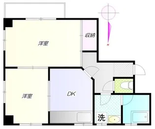 メゾン王城【2階】の間取り