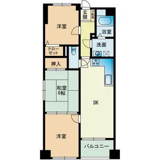 サザ21南庄【3階】の間取り