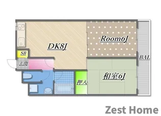 エスパシオ塚口【1階】の間取り