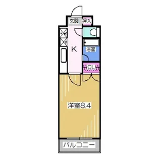 白鷺TKハイツ1号館【3階】の間取り