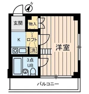 イリス三田【2階】の間取り