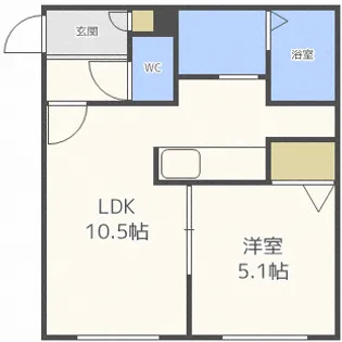 HM発寒4・2【3階】の間取り