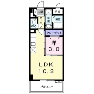 ビッグイースト ワン【1階】の間取り