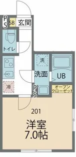 カインドネス八王子南【2階】の間取り