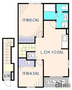 東京都小平市大沼町4【アパート】の間取り