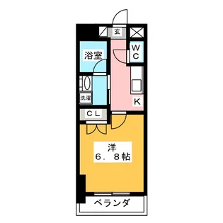 レジディア鶴舞【12階】の間取り