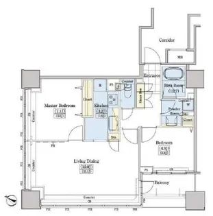 レジディアタワー上池袋【10階】の間取り