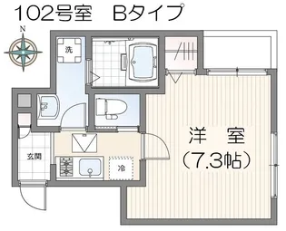 ミハス王子神谷【1階】の間取り