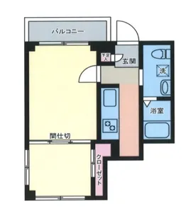 フラット南台【3階】の間取り