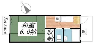 栄谷ハイツI【1階】の間取り