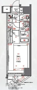 シーネクスプレミアム浅草橋【4階】の間取り