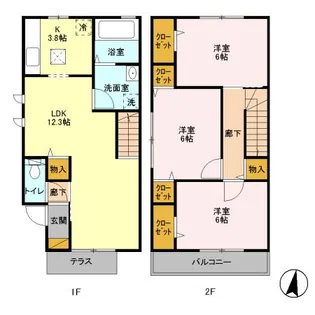 パレス ボナール211 Aの間取り