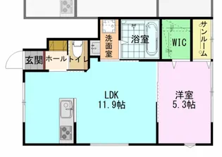 Seize B【1階】の間取り