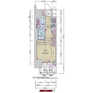 プレサンスTHE大須観音【8階】の間取り