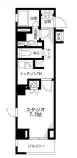 レジディア九段下【8階】の間取り