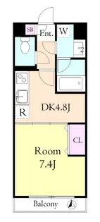 グランツ久米川【2階】の間取り