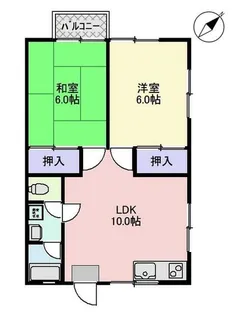 ダイヤモンド佐原 リバーサイド【2階】の間取り