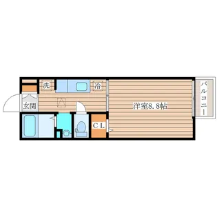 タウンコート旭【1階】の間取り