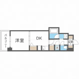 クリーデンス福島【10階】の間取り