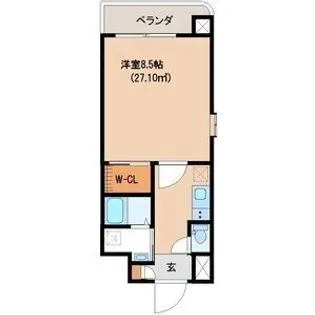 PARKHILLS都島縁【6階】の間取り