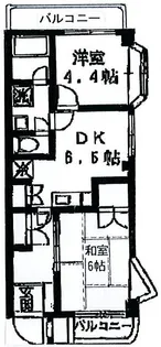 ラ・ベルティ徳丸【3階】の間取り