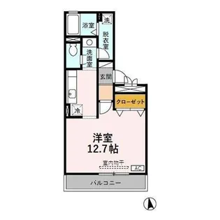 トゥールモンド・ジョワ【3階】の間取り